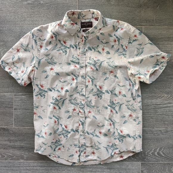 Black Brown 1826 Other - Floral Short Sleeve Shirt